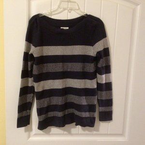 Women's Market & Spruce Size M boat neck, long sleeve waffle sweater